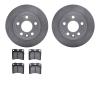 6502-74219 Brake Rotors w/5000 Advanced Brake Pads Kit, 1992-1995 Audi/Volkswagen, Position: Front - image 1