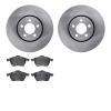 6502-74230 Brake Rotors w/5000 Advanced Brake Pads Kit, 1999-1999 Audi/Volkswagen, Position: Front - image 1