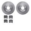 6502-74231 Brake Rotors w/5000 Advanced Brake Pads Kit, 1996-1999 Audi/Volkswagen, Position: Front - image 1