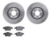 6502-74239 Brake Rotors w/5000 Advanced Brake Pads Kit, 2011-2018 Audi/Volkswagen, Position: Front - image 1