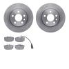 6502-74242 Brake Rotors w/5000 Advanced Brake Pads Kit, 2000-2000 Audi/Volkswagen, Position: Rear - image 1