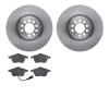 6502-74265 Brake Rotors w/5000 Advanced Brake Pads Kit, 2003-2006 Audi/Volkswagen, Position: Front - image 1