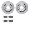 6502-74272 Brake Rotors w/5000 Advanced Brake Pads Kit, 2004-2005 Audi/Volkswagen, Position: Rear - image 1