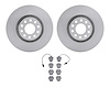 6502-74284 Brake Rotors w/5000 Advanced Brake Pads Kit, 2002-2005 Audi/Volkswagen, Position: Front - image 1