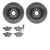 6502-74307 Brake Rotors w/5000 Advanced Brake Pads Kit, 2006-2011 Audi/Volkswagen, Position: Front - image 1