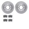 6502-74350 Brake Rotors w/5000 Advanced Brake Pads Kit, 2010-2013 Audi/Volkswagen, Position: Rear - image 1