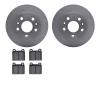 6502-74373 Brake Rotors w/5000 Advanced Brake Pads Kit, 1972-1978 Audi/Volkswagen, Position: Front - image 1