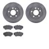 6502-74382 Brake Rotors w/5000 Advanced Brake Pads Kit, 1996-1999 Audi/Volkswagen, Position: Front - image 1