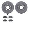 6502-74383 Brake Rotors w/5000 Advanced Brake Pads Kit, 2000-2000 Audi/Volkswagen, Position: Front - image 1