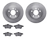 6502-74388 Brake Rotors w/5000 Advanced Brake Pads Kit, 1996-1999 Audi/Volkswagen, Position: Front - image 1