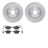 6502-74397 Brake Rotors w/5000 Advanced Brake Pads Kit, 2001-2003 Audi/Volkswagen, Position: Front - image 1