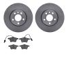6502-74400 Brake Rotors w/5000 Advanced Brake Pads Kit, 2001-2003 Audi/Volkswagen, Position: Front - image 1