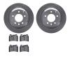6502-74405 Brake Rotors w/5000 Advanced Brake Pads Kit, 2008-2009 Audi/Volkswagen, Position: Rear - image 1