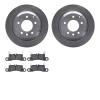 6502-74407 Brake Rotors w/5000 Advanced Brake Pads Kit, 2011-2014 Porsche, Position: Rear - image 1
