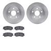 6502-75046 Brake Rotors w/5000 Advanced Brake Pads Kit, 1992-1998 Lexus/Toyota/Scion, Position: Front - image 1