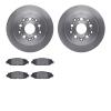 6502-75049 Brake Rotors w/5000 Advanced Brake Pads Kit, 1992-1998 Lexus/Toyota/Scion, Position: Rear - image 1