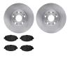6502-75052 Brake Rotors w/5000 Advanced Brake Pads Kit, 1992-2000 Lexus/Toyota/Scion, Position: Front - image 1