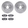 6502-75054 Brake Rotors w/5000 Advanced Brake Pads Kit, 1993-2010 Lexus/Toyota/Scion, Position: Front - image 1