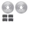 6502-75089 Brake Rotors w/5000 Advanced Brake Pads Kit, 2006-2013 Lexus/Toyota/Scion, Position: Rear - image 1