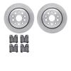6502-75102 Brake Rotors w/5000 Advanced Brake Pads Kit, 2007-2017 Lexus/Toyota/Scion, Position: Rear - image 1