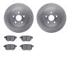 6502-75127 Brake Rotors w/5000 Advanced Brake Pads Kit, 2011-2017 Lexus/Toyota/Scion, Position: Rear - image 1