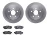 6502-75150 Brake Rotors w/5000 Advanced Brake Pads Kit, Fits Select Lexus/Toyota/Scion, Position: Rear - image 1