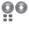 6502-76117 Brake Rotors w/5000 Advanced Brake Pads Kit, 1972-1972 Lexus/Toyota/Scion, Position: Front - image 1