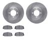 6502-76118 Brake Rotors w/5000 Advanced Brake Pads Kit, 1970-1979 Lexus/Toyota/Scion, Position: Front - image 1