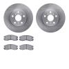 6502-76128 Brake Rotors w/5000 Advanced Brake Pads Kit, 1988-1989 Lexus/Toyota/Scion, Position: Front - image 1