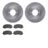 6502-76130 Brake Rotors w/5000 Advanced Brake Pads Kit, 1976-1981 Lexus/Toyota/Scion, Position: Front - image 1