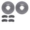 6502-76135 Brake Rotors w/5000 Advanced Brake Pads Kit, 1979-1981 Lexus/Toyota/Scion, Position: Front - image 1
