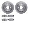 6502-76156 Brake Rotors w/5000 Advanced Brake Pads Kit, 1979-1981 Lexus/Toyota/Scion, Position: Rear - image 1