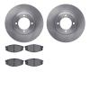6502-76171 Brake Rotors w/5000 Advanced Brake Pads Kit, 1981-1982 Lexus/Toyota/Scion, Position: Front - image 1