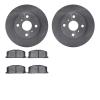 6502-76179 Brake Rotors w/5000 Advanced Brake Pads Kit, 1983-1990 Lexus/Toyota/Scion, Position: Front - image 1
