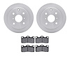 6502-76188 Brake Rotors w/5000 Advanced Brake Pads Kit, 1983-1984 Lexus/Toyota/Scion, Position: Rear - image 1
