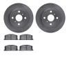 6502-76200 Brake Rotors w/5000 Advanced Brake Pads Kit, 1984-1988 Multiple Makes/Models, Position: Front - image 1