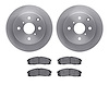6502-76212 Brake Rotors w/5000 Advanced Brake Pads Kit, 1984-1988 Lexus/Toyota/Scion, Position: Rear - image 1