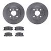 6502-76236 Brake Rotors w/5000 Advanced Brake Pads Kit, 1985-1986 Lexus/Toyota/Scion, Position: Rear - image 1