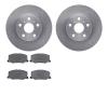 6502-76251 Brake Rotors w/5000 Advanced Brake Pads Kit, 1987-1991 Lexus/Toyota/Scion, Position: Front - image 1