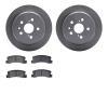 6502-76257 Brake Rotors w/5000 Advanced Brake Pads Kit, 1988-1991 Lexus/Toyota/Scion, Position: Rear - image 1