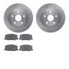 6502-76266 Brake Rotors w/5000 Advanced Brake Pads Kit, 1988-1993 Lexus/Toyota/Scion, Position: Front - image 1