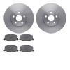 6502-76269 Brake Rotors w/5000 Advanced Brake Pads Kit, 1987-1991 Lexus/Toyota/Scion, Position: Front - image 1