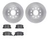 6502-76287 Brake Rotors w/5000 Advanced Brake Pads Kit, 1991-1995 Lexus/Toyota/Scion, Position: Rear - image 1