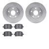 6502-76300 Brake Rotors w/5000 Advanced Brake Pads Kit, 1997-2004 Lexus/Toyota/Scion, Position: Front - image 1