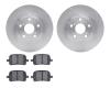 6502-76323 Brake Rotors w/5000 Advanced Brake Pads Kit, 1999-2001 Lexus/Toyota/Scion, Position: Front - image 1