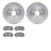 6502-76324 Brake Rotors w/5000 Advanced Brake Pads Kit, 2001-2007 Lexus/Toyota/Scion, Position: Front - image 1