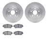 6502-76325 Brake Rotors w/5000 Advanced Brake Pads Kit, 2003-2006 Lexus/Toyota/Scion, Position: Front - image 1