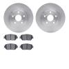 6502-76326 Brake Rotors w/5000 Advanced Brake Pads Kit, 2004-2004 Lexus/Toyota/Scion, Position: Front - image 1