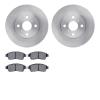 6502-76338 Brake Rotors w/5000 Advanced Brake Pads Kit, 1993-1997 Multiple Makes/Models, Position: Front - image 1