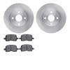 6502-76339 Brake Rotors w/5000 Advanced Brake Pads Kit, 1998-2002 Multiple Makes/Models, Position: Front - image 1